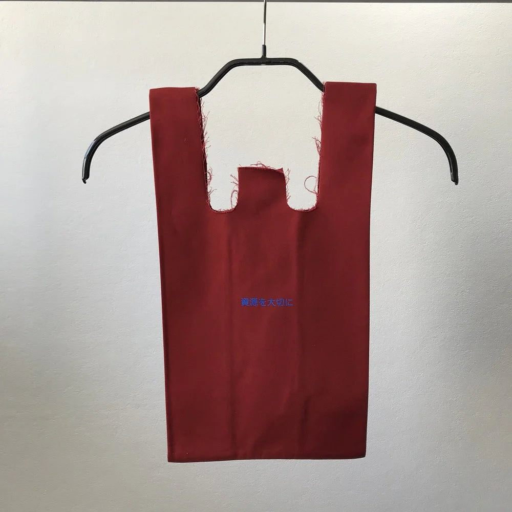 Convenient bag red chino cloth