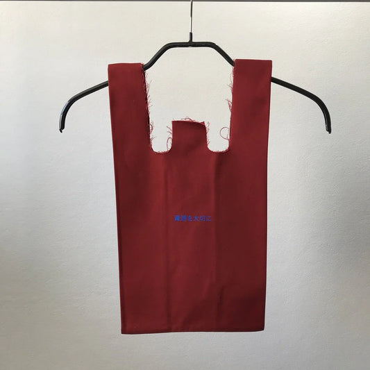 Convenient bag red chino cloth