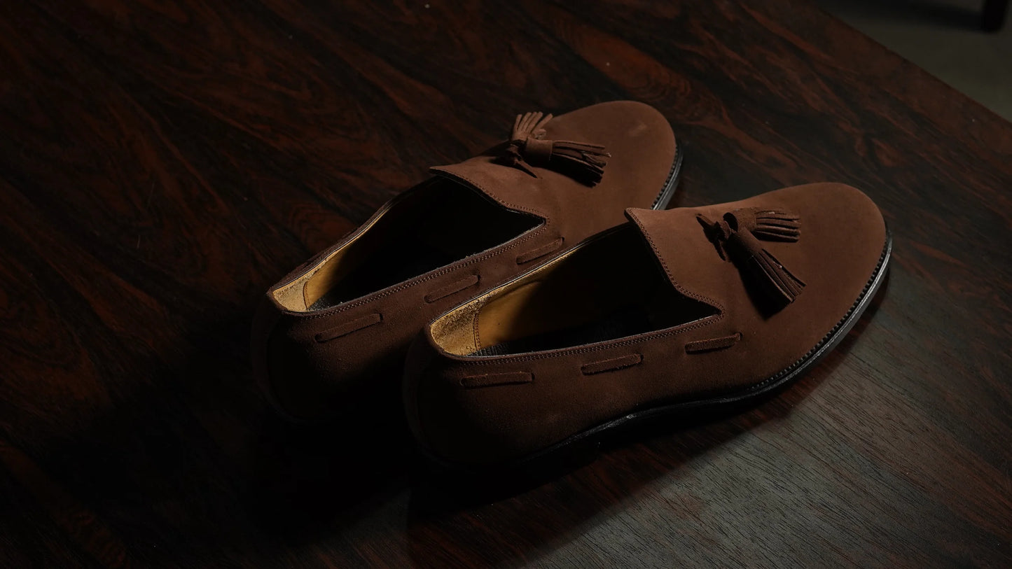 Forme Suede Tassel Loafer　goodyear