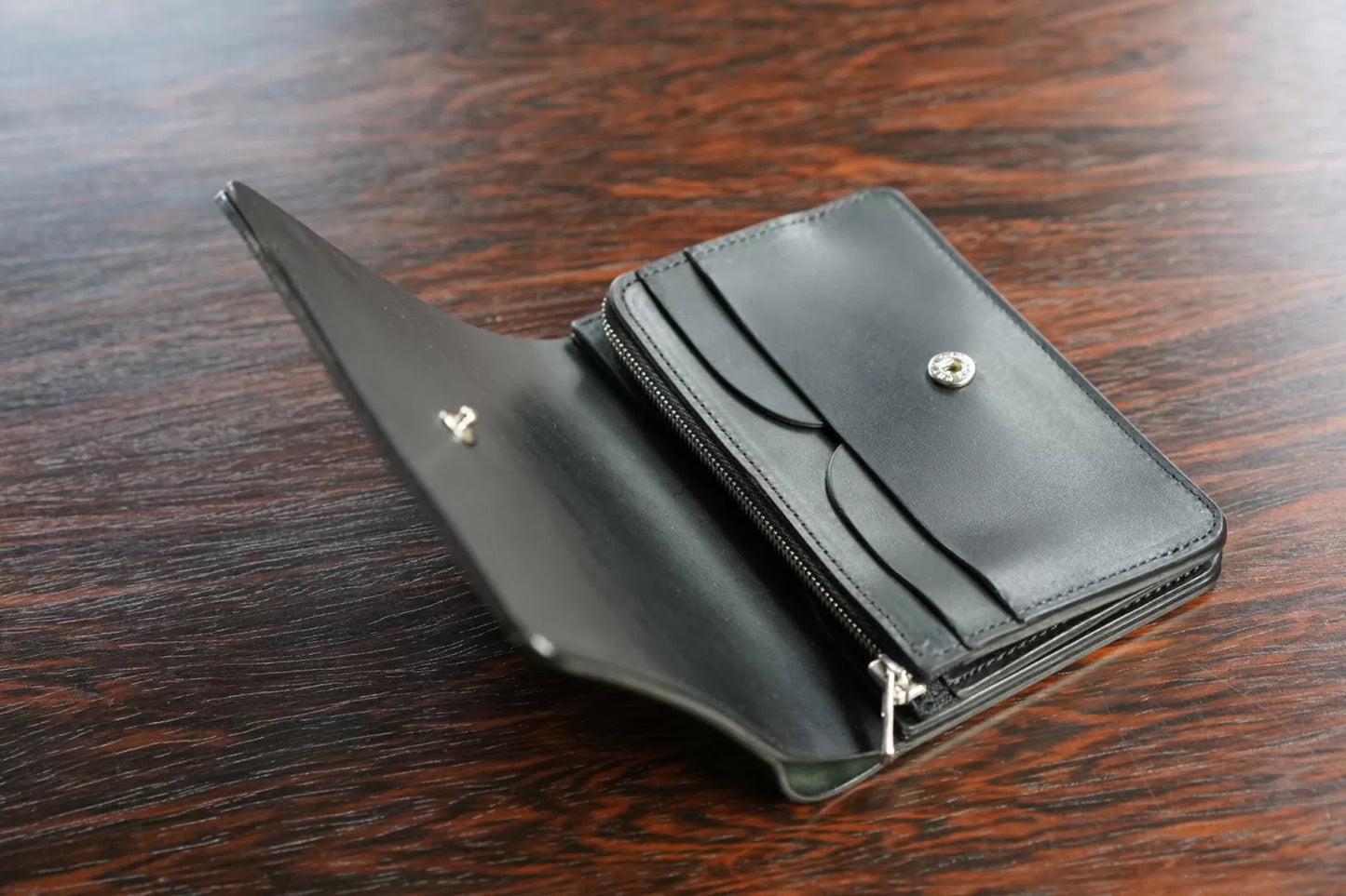 forme short wallet cordovan black Exclusive